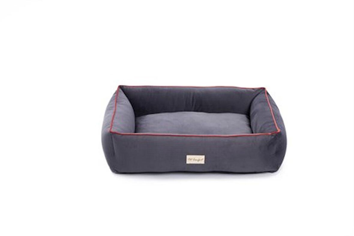 Pet Comfort Golf Vita S Üstü Açık Kaymaz Taban Gri Küçük Irk Köpek Yatağı