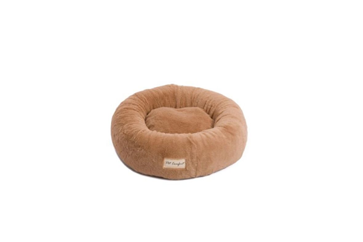 Pet Comfort Hotel Mira 02 S Peluş Kaymaz Taban Bej Küçük Irk Köpek Yatağı