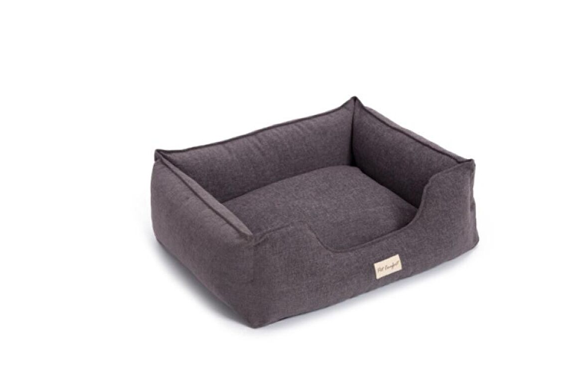 Pet Comfort Alpha Mirandus 17 S Üstü Açık Kaymaz Taban Antrasit Orta Irk Köpek Yatağı