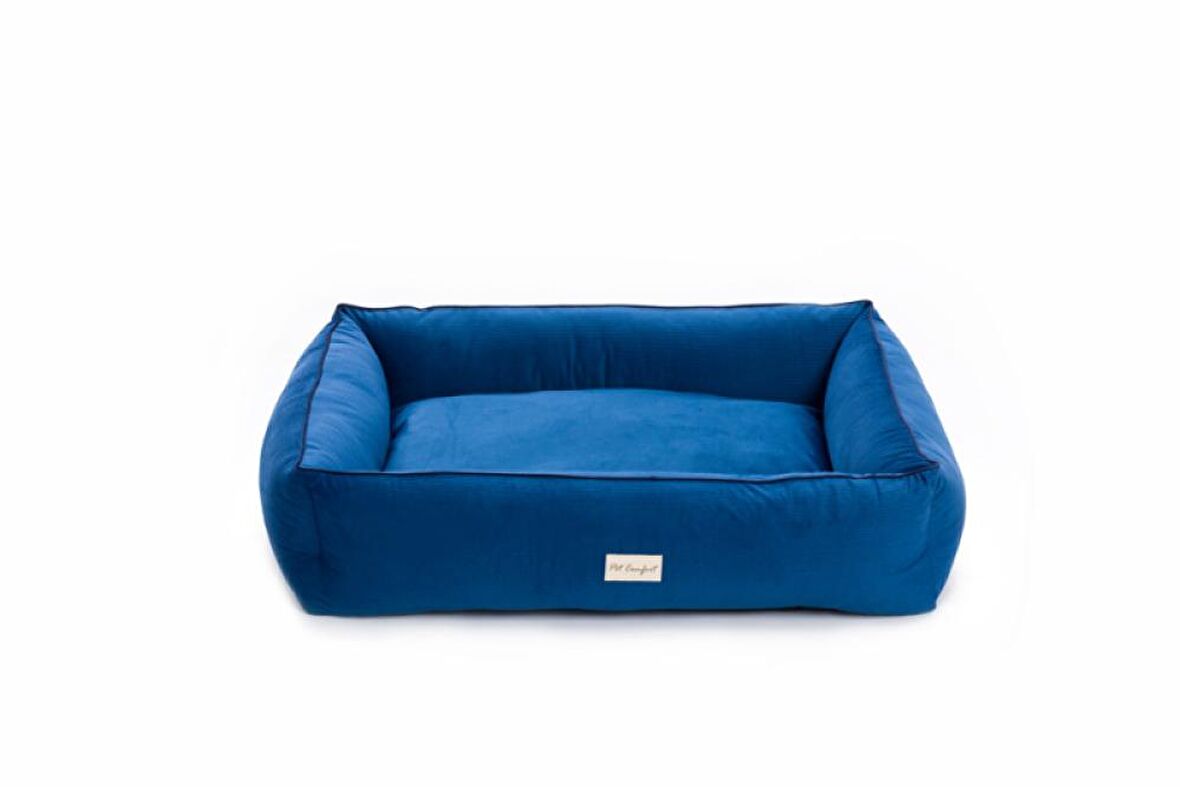 Pet Comfort Golf Vita 03 Üstü Açık Kaymaz Taban Mavi Büyük Irk Köpek Yatağı