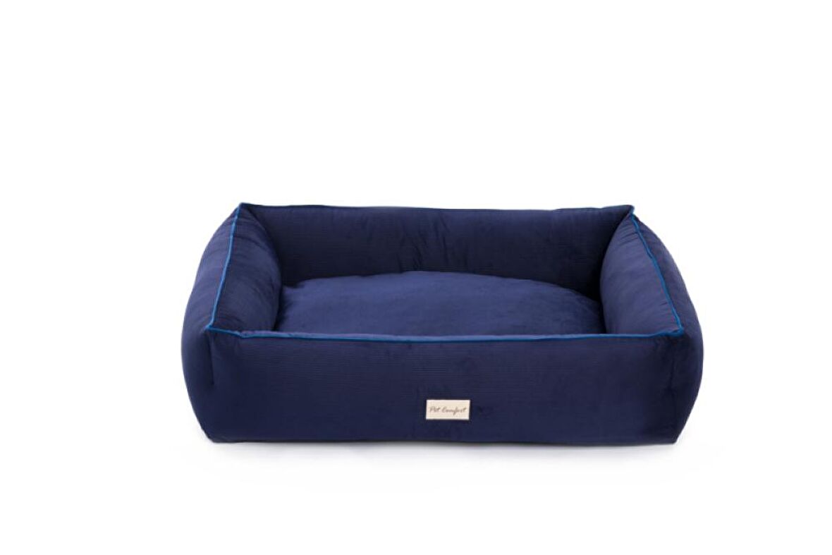 Pet Comfort Golf Vita 04 L Üstü Açık Kaymaz Taban Lacivert Büyük Irk Köpek Yatağı
