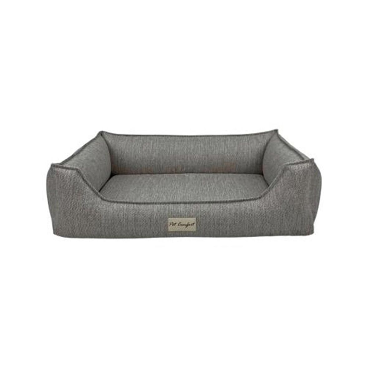 Pet Comfort Delta Varius L Üstü Açık Kaymaz Taban Gri Orta Irk Köpek Yatağı