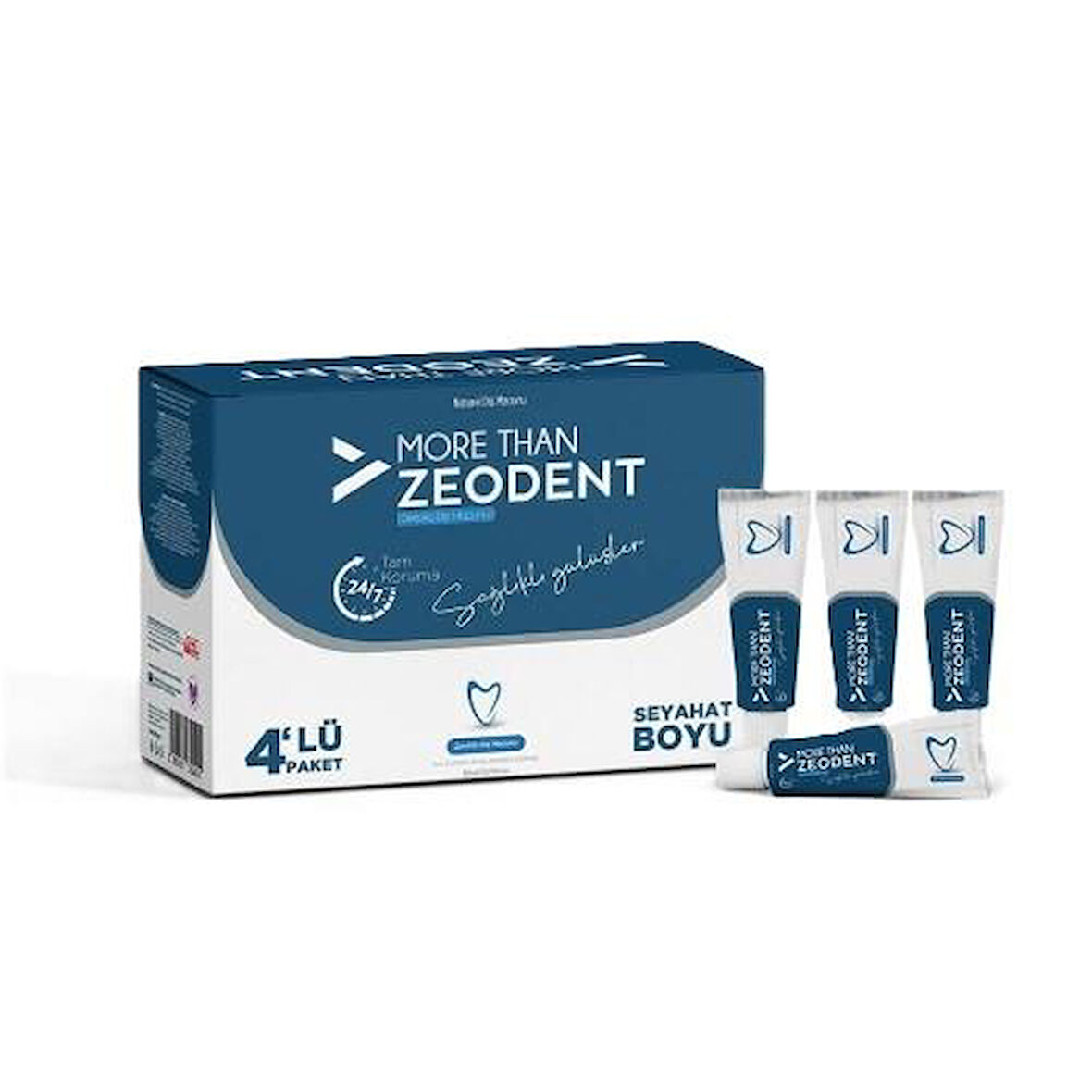 More Than Zeodent Seyahat Boy Diş Macunu 80 gr 4'lü