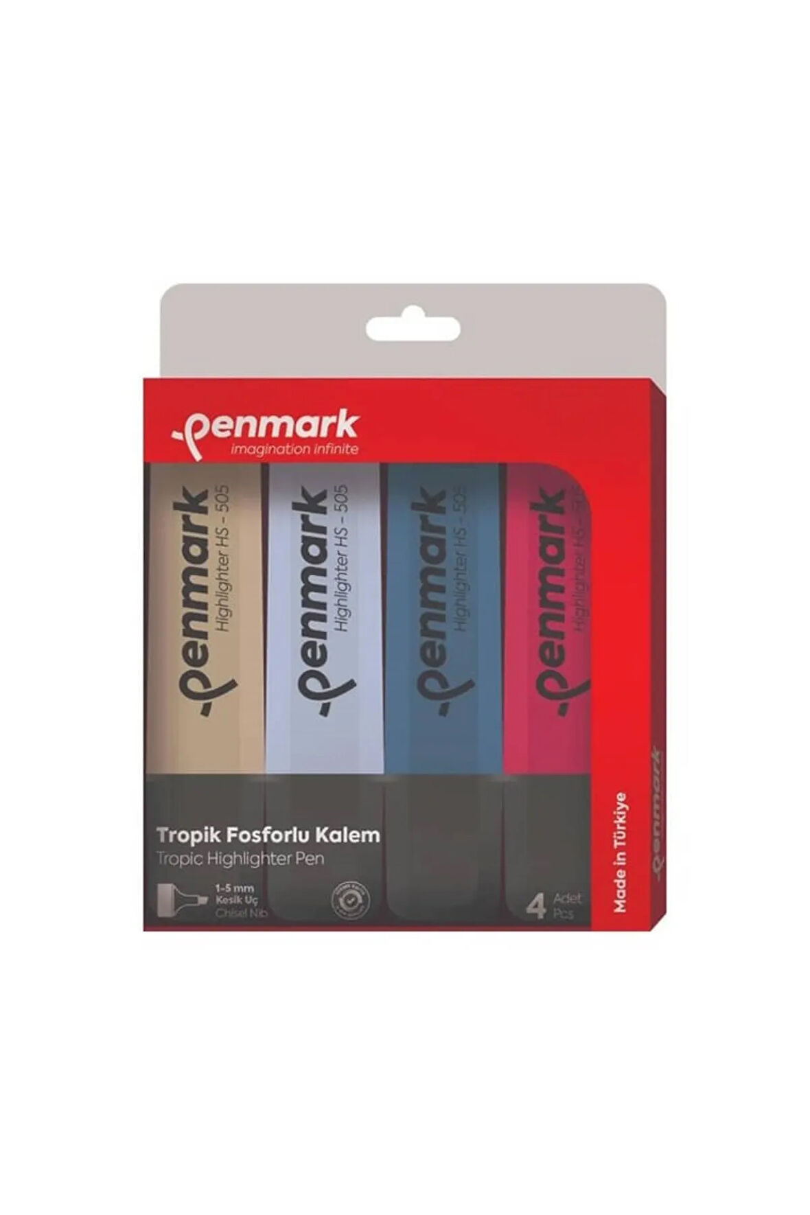 Penmark Fos.Kalem Karışık Renk Hs-505-4T 4 Lü