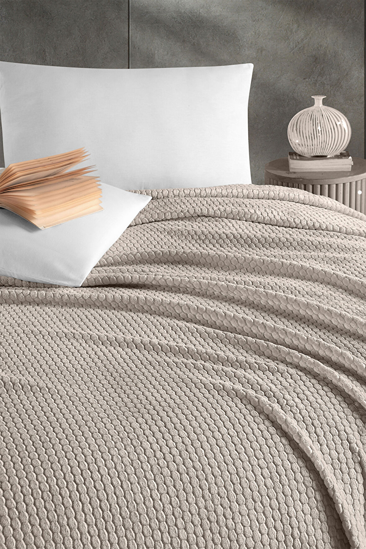 Pierre Cardin Super Soft Battaniye Tek Kişilik Harmony Bej