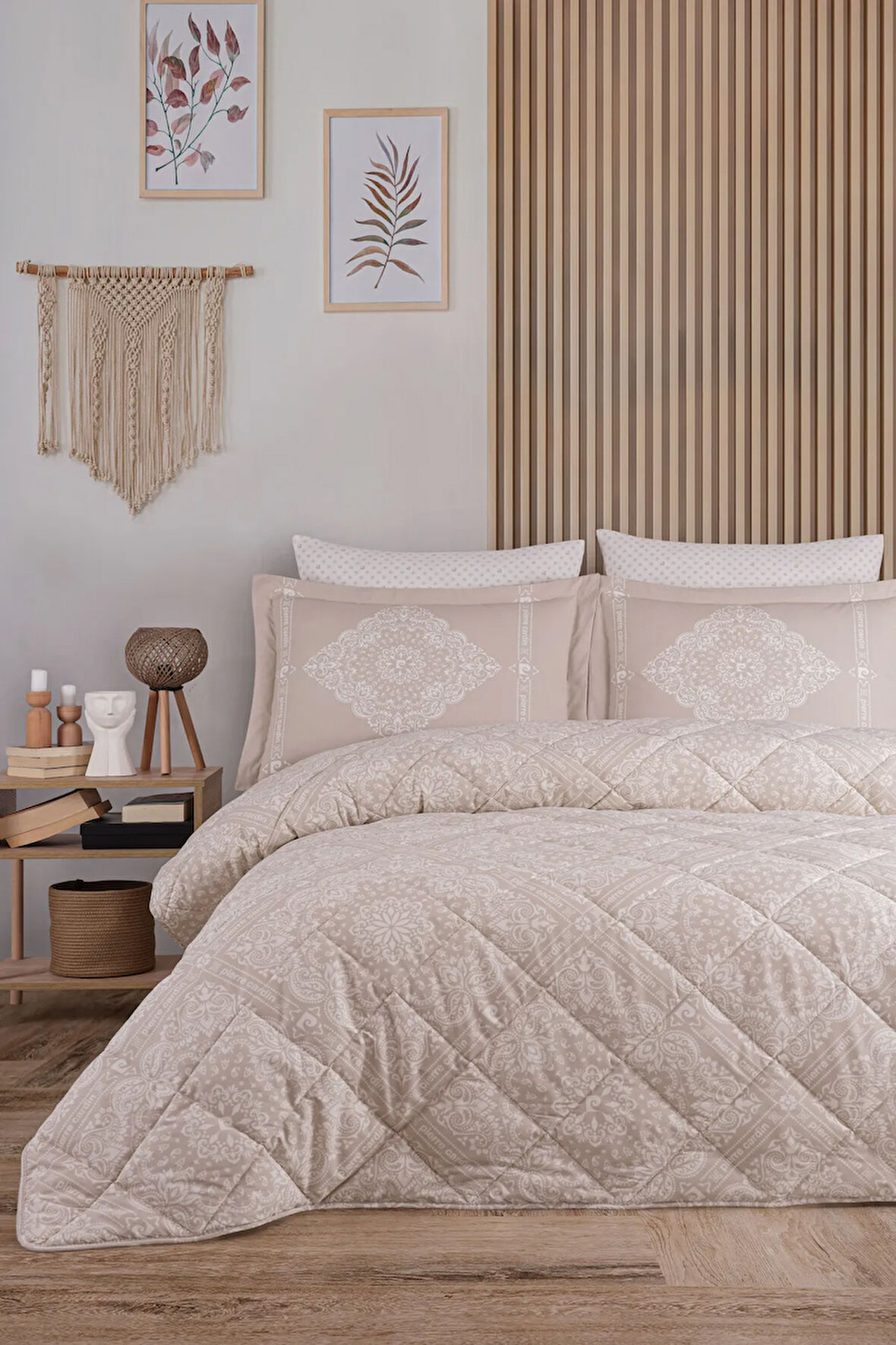 Pierre Cardin Uyku Seti Çift Kişilik Valeria Bej