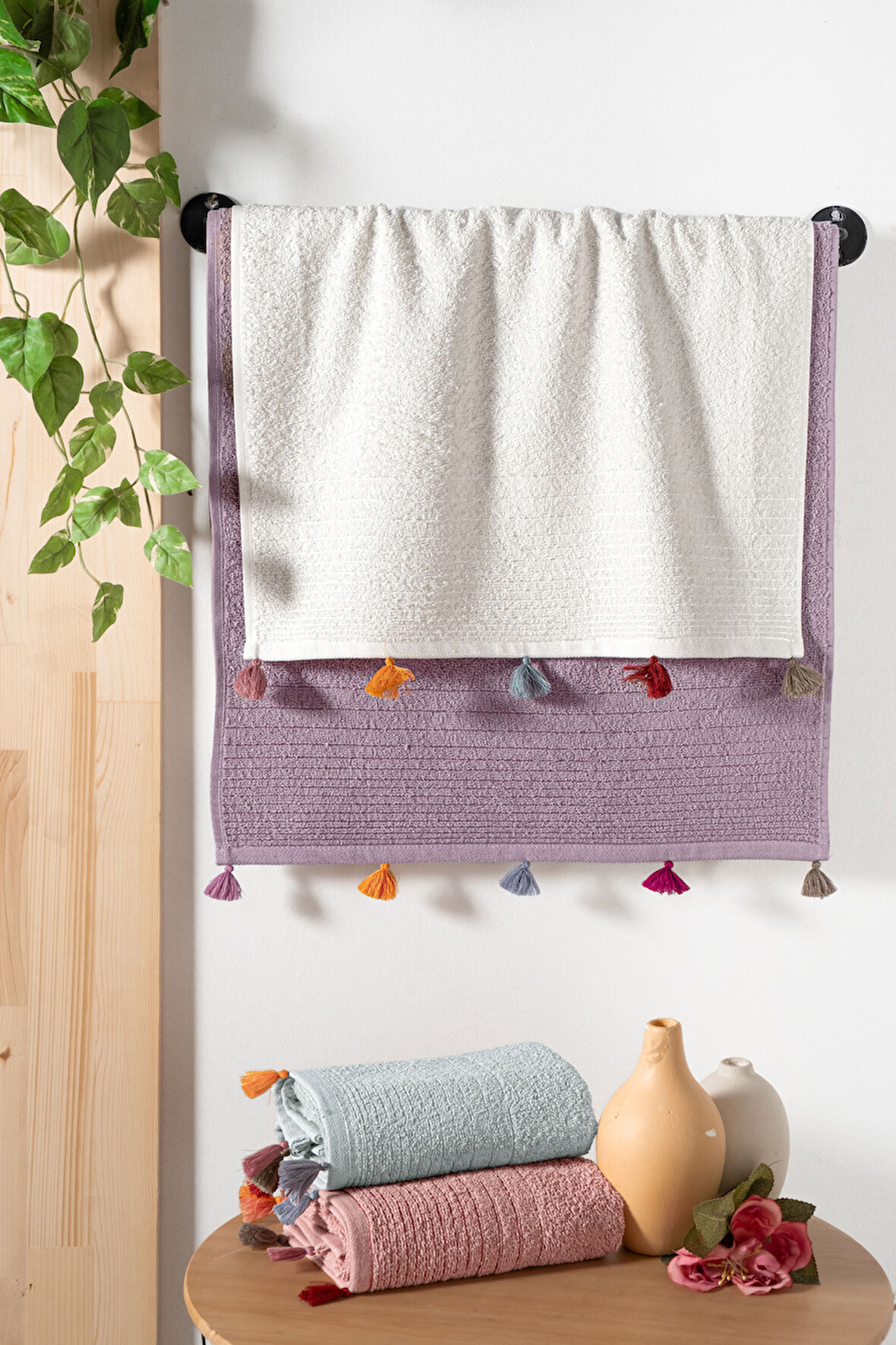 Pierre Cardin 4'lü Yüz Havlusu Noya