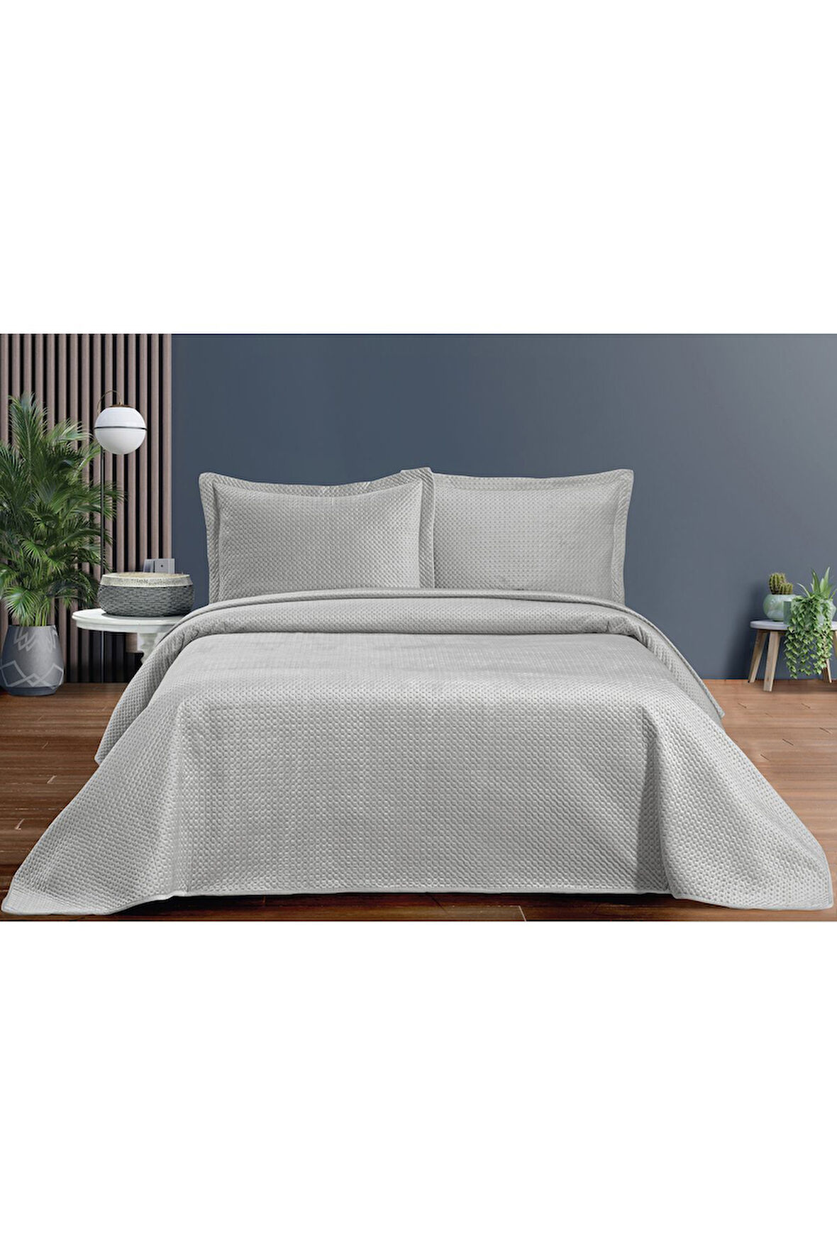 PİERRE CARDİN Yatak Örtüsü Seti Siena Tek Kişilik Gri