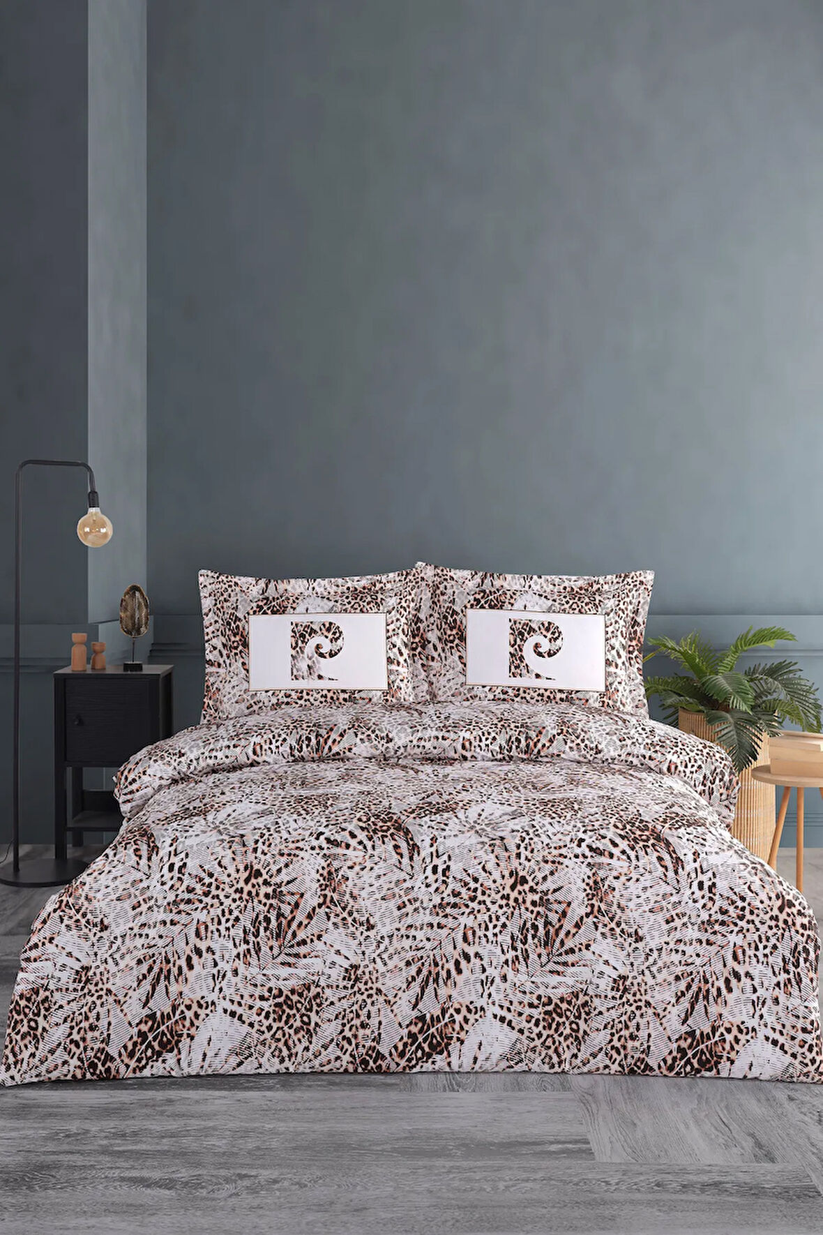 Pierre Cardin Pamuk Nevresim Takımı Tek Kişilik Leopar