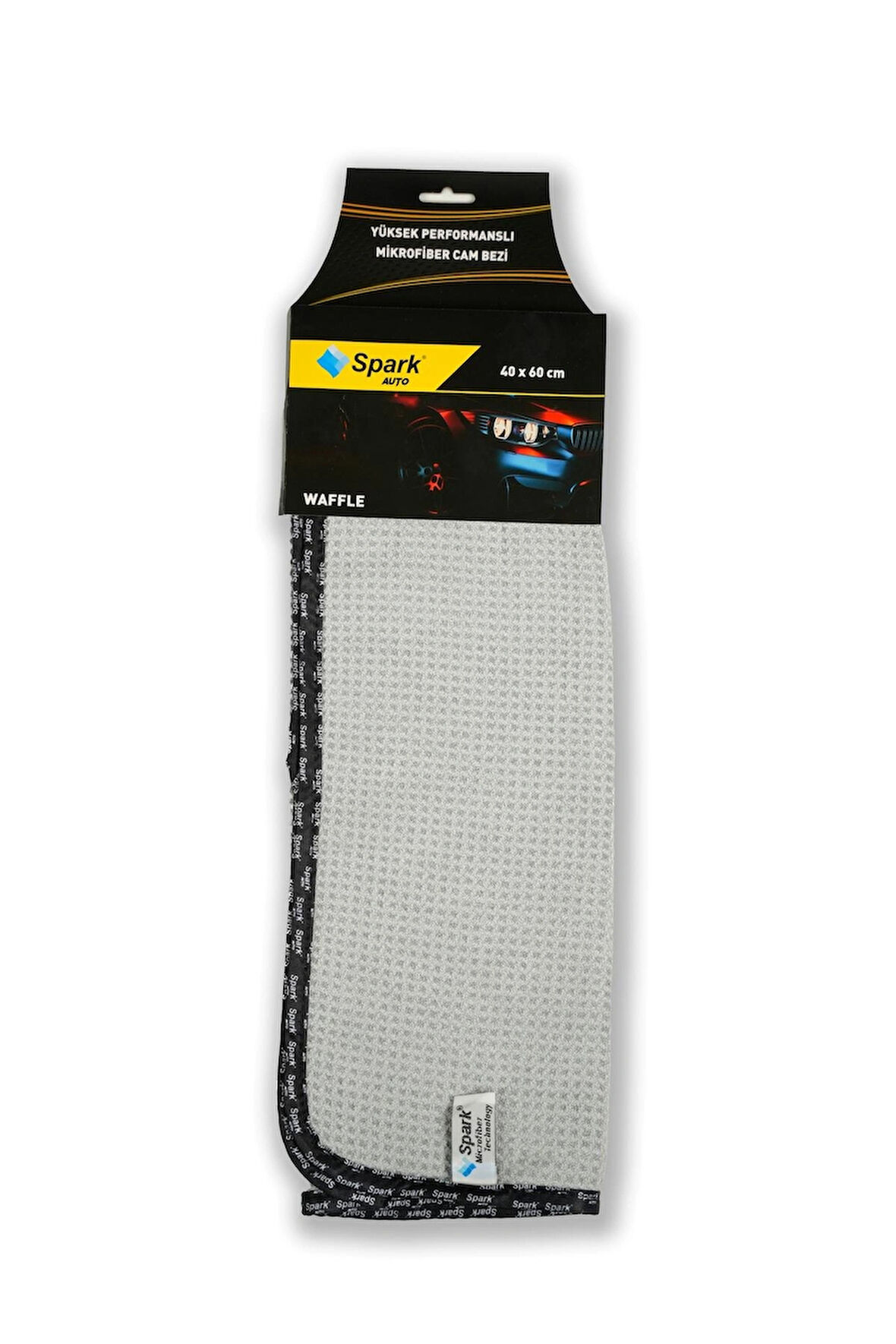 (2 Adet) Spark 5340 Waffle Mikrofiber Oto Cam Bezi ve Genel Temizlik Bezi 40x60 cm.