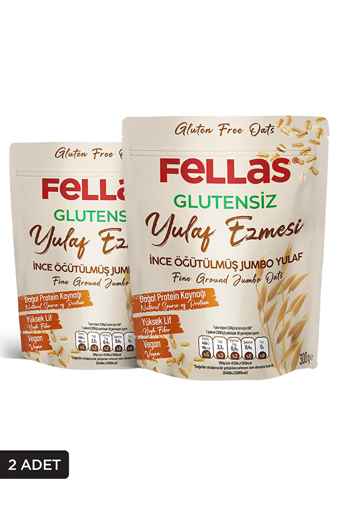 Glutensiz Yulaf Ezmesi 300g x 2 Adet