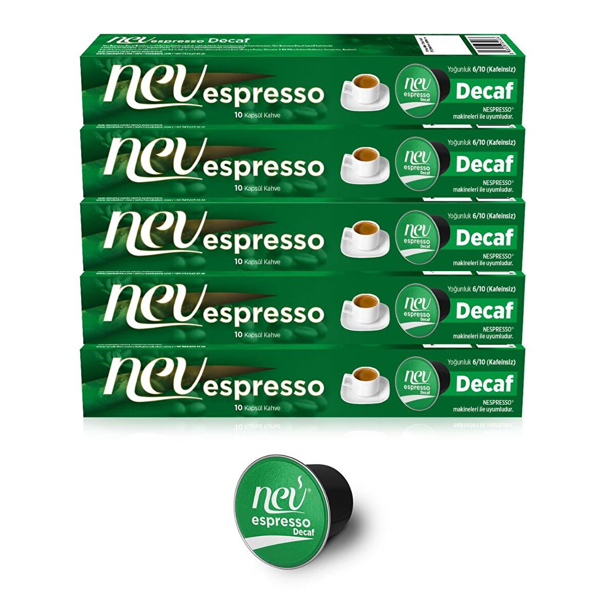 Nev espresso® Kafeinsiz (50 Adet) Nespresso® Uyumlu