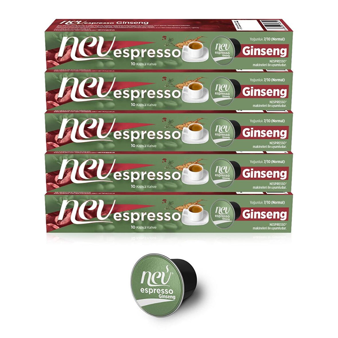 NEV ESPRESSO® Ginseng Kapsül Kahve NESPRESSO® Uyumlu 50 Adet