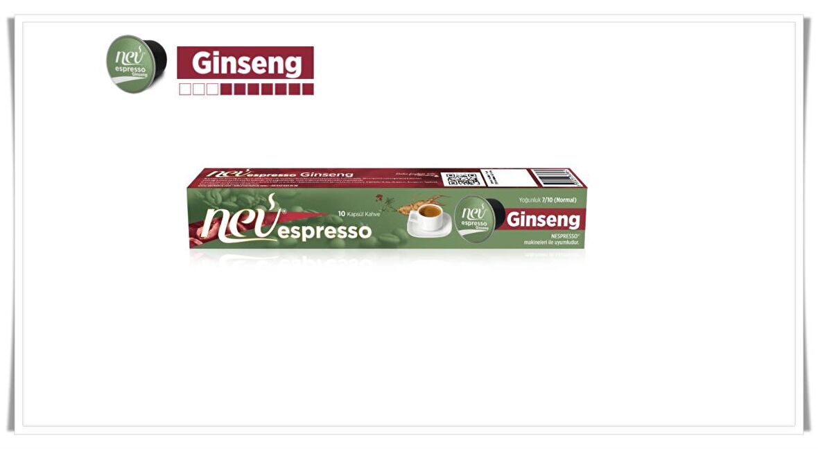 NEV ESPRESSO® Ginseng Kapsül Kahve NESPRESSO® Uyumlu