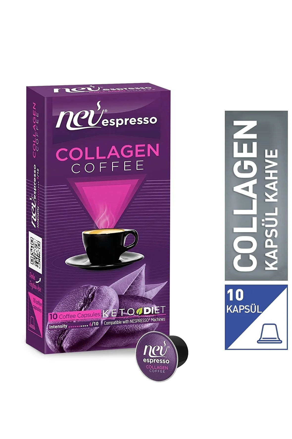 Nev espresso Collagen Kapsül Kahve 1 Kutu 10 adet