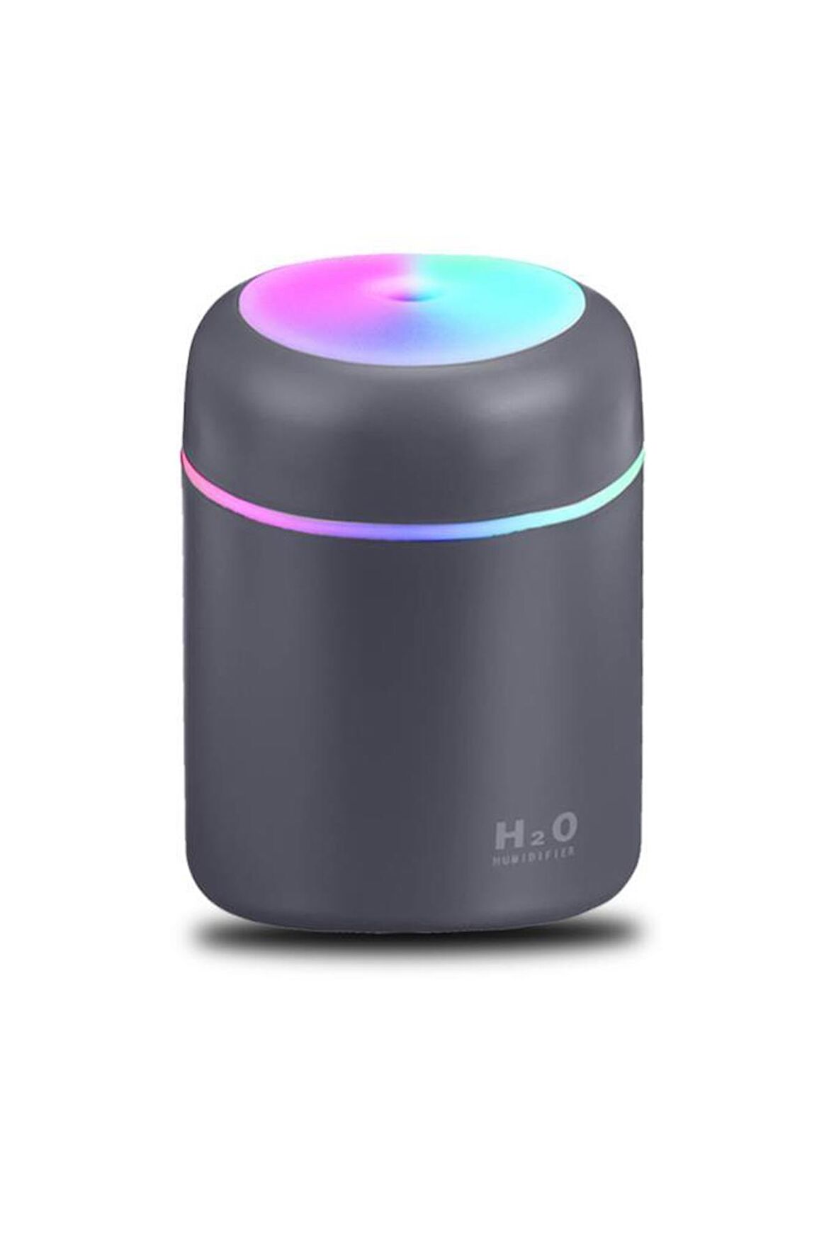 H2o Humidifier Hava-Oda- Araç Nemlendirici Led Işıklı Buhar Makinesi Gri