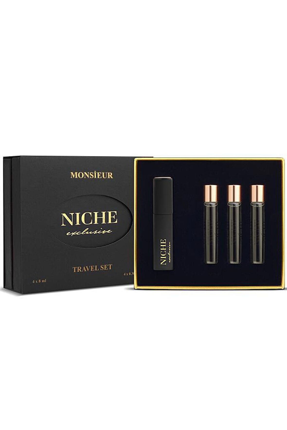 Niche Exclusive Monsieur Travel SET 4X8 ml Erkek Parfüm Seti