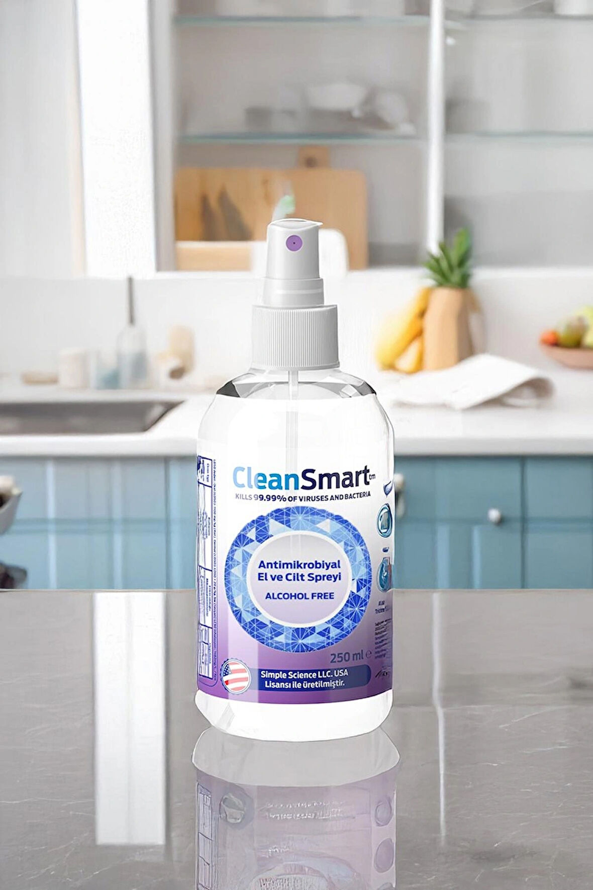 CleanSmart Antiseptik El ve Cilt Spreyi  250 ML