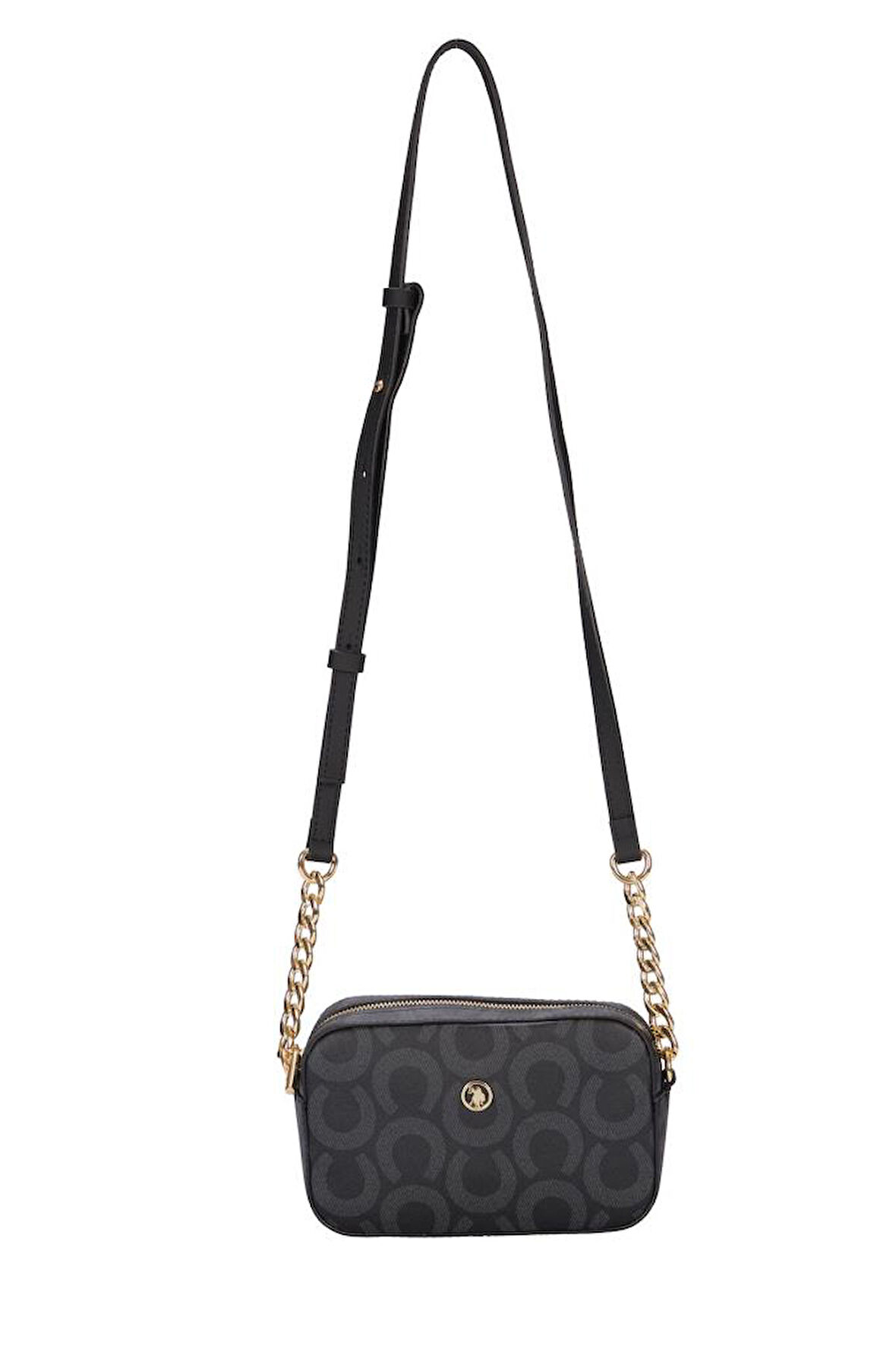 U.S. Polo Assn. Çapraz Askılı Kadın Çanta Siyah Us25165