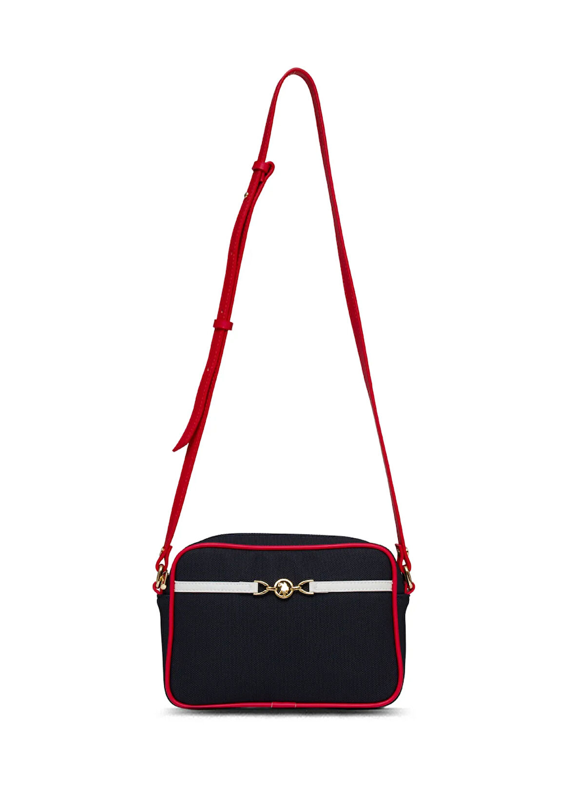 U.S. Polo Assn. Lacivert - Kırmızı - Beyaz Kadın Çapraz Çanta US25234