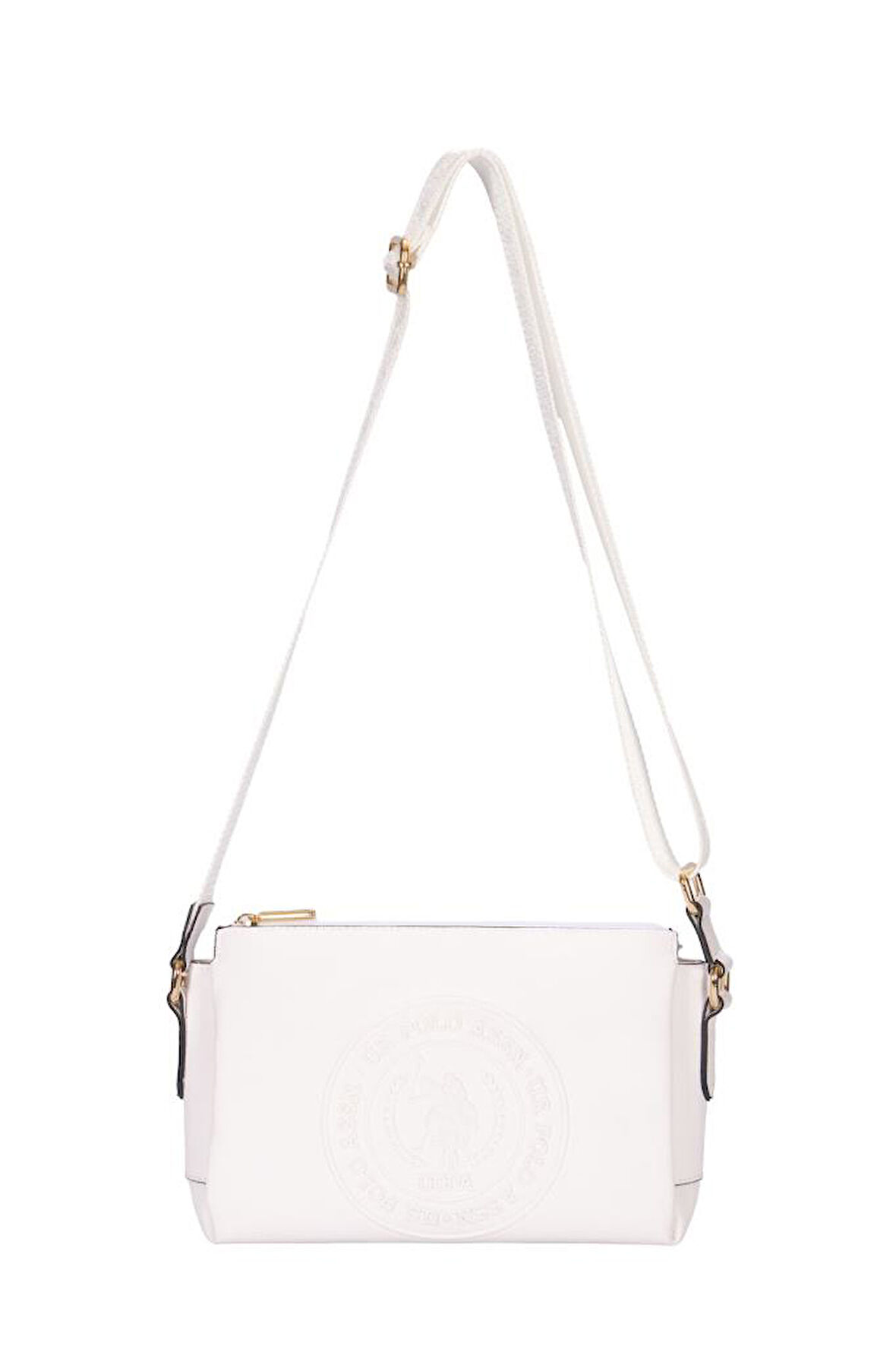 U.S. Polo Assn. Çapraz Askılı Kadın Çanta Beyaz Us25268