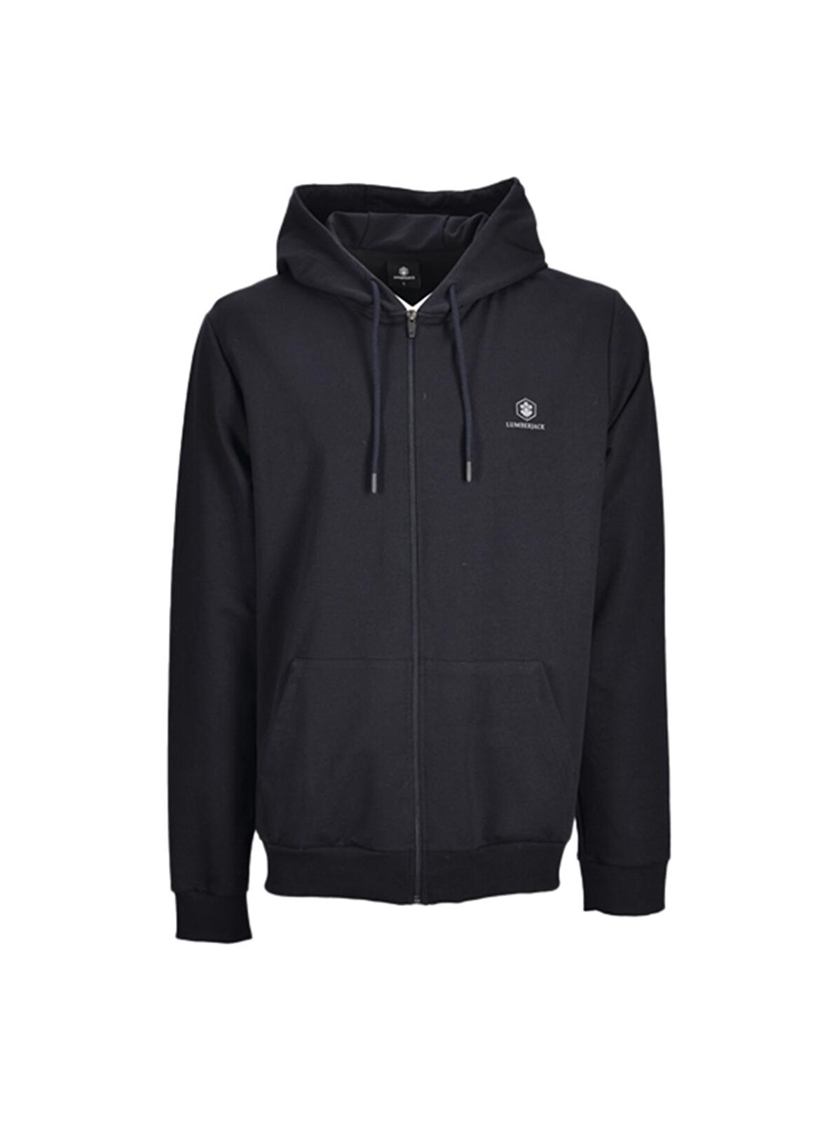 Lumberjack Kapüşon Yaka Lacivert Erkek Sweatshırt W M-SN72 BASIC FULL ZI