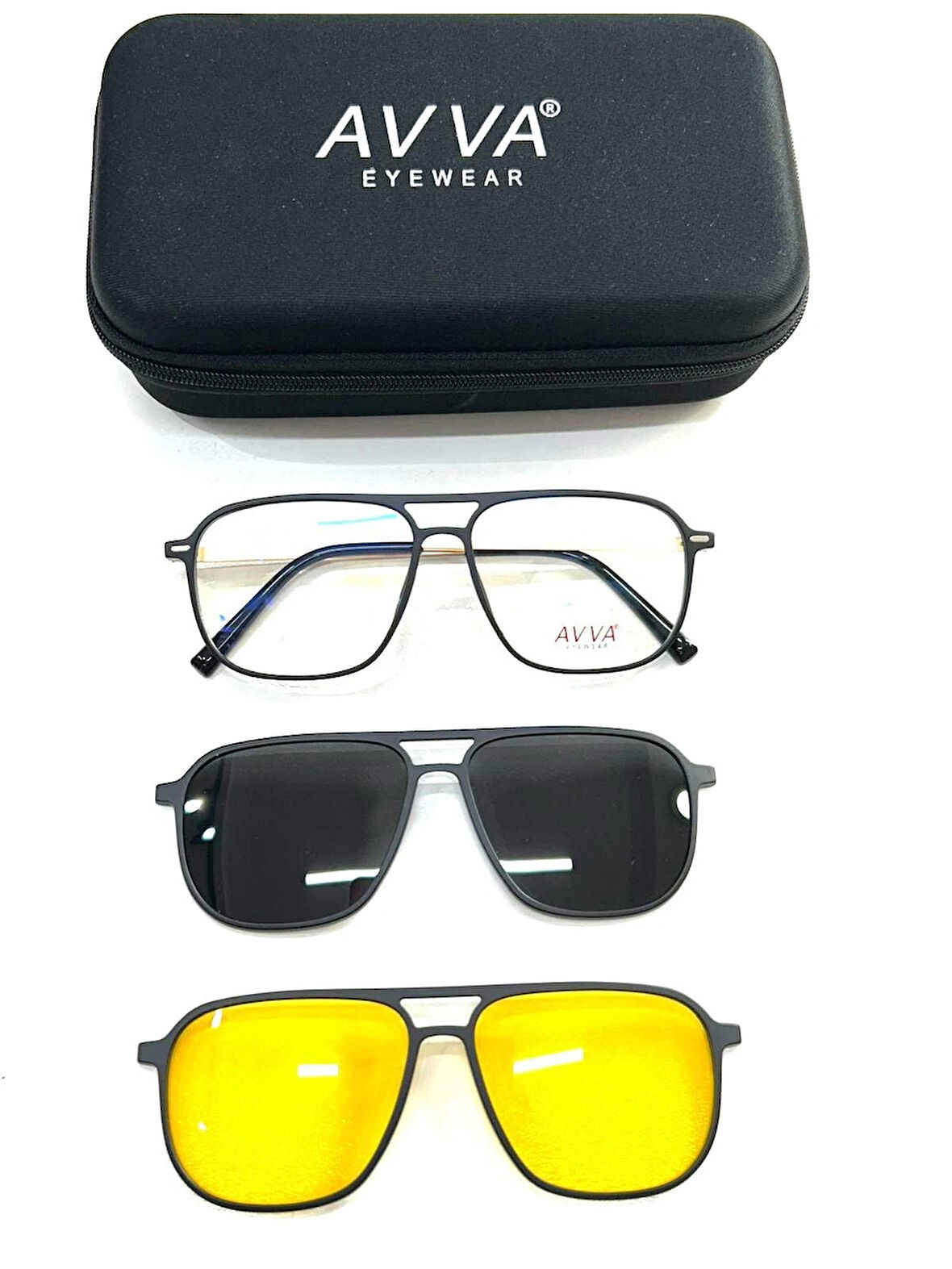 AVVA 2116 C1 S-A  Polarize&antifar Klipsli Erkek Güneş Gözlüğü