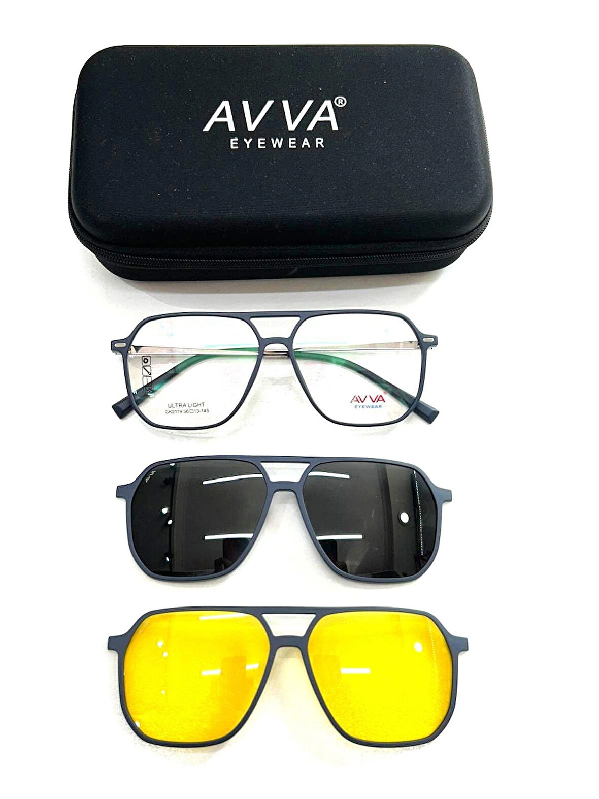 AVVA 2119 C4 L-G  Polarize&antifar Klipsli Erkek Güneş Gözlüğü