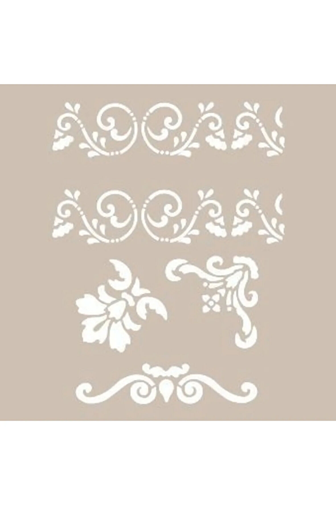 Yaprak Bordür Model AS410 A4 Stencil