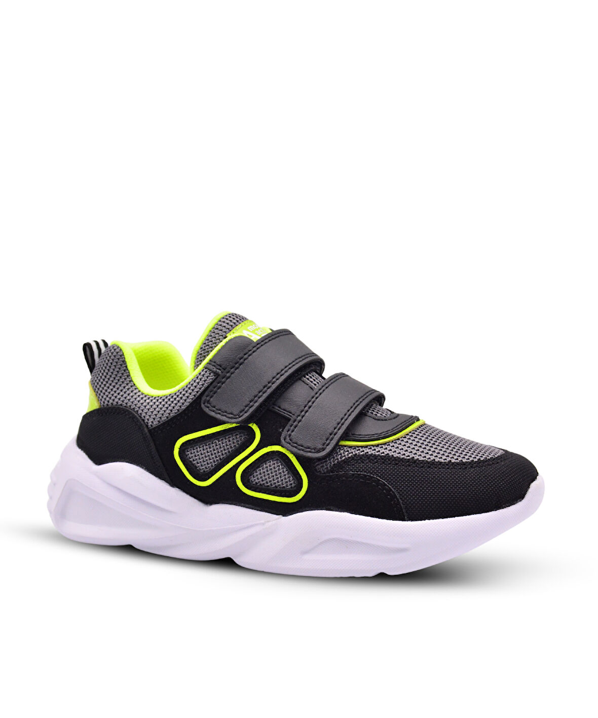 Manj Air File Detaylı Ultra Hafif Taban Erkek Çocuk Spor Ayakkabı Siyah