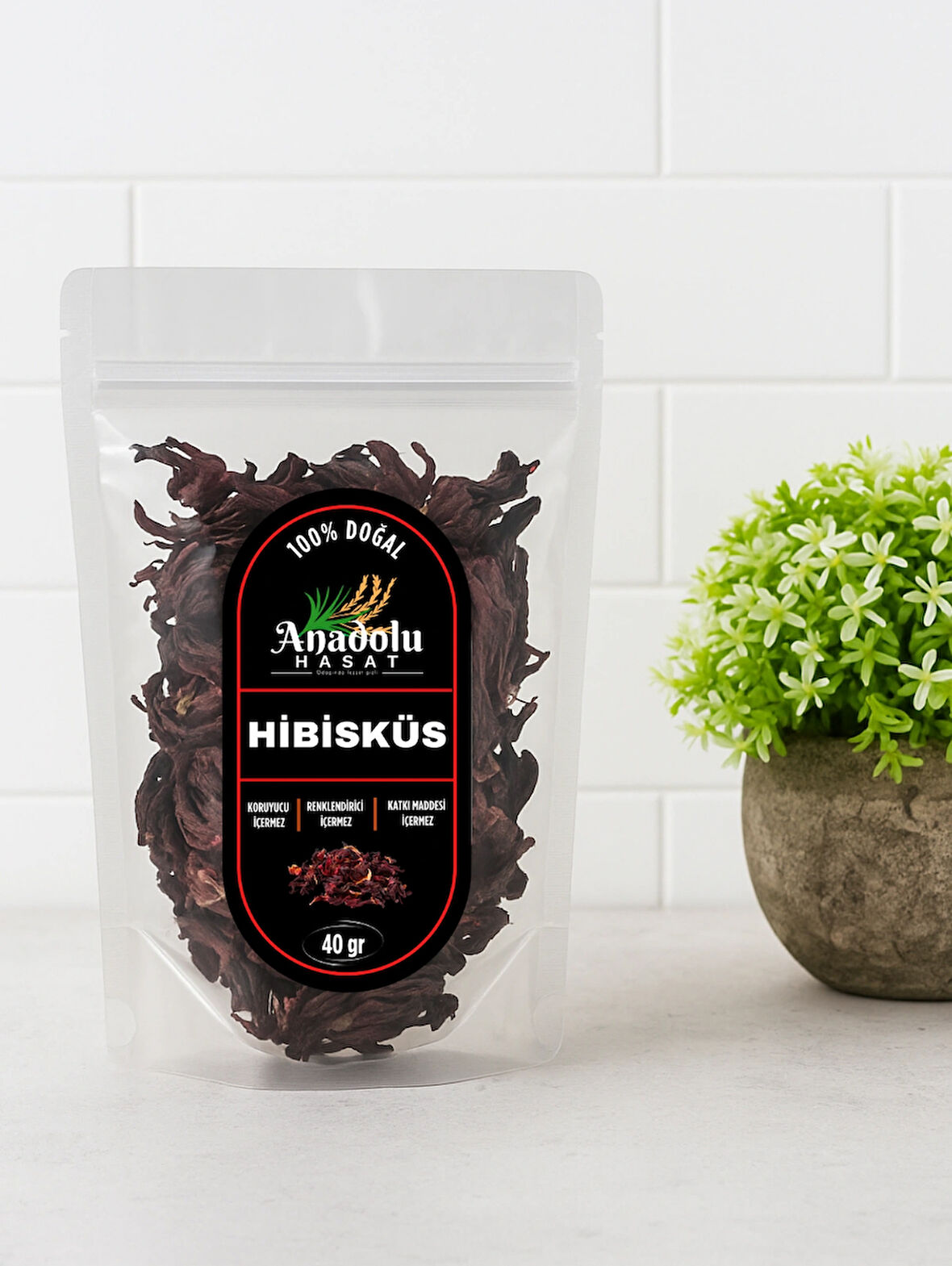 Hibisküs Çayı 40gr-Nar Çiçeği Otu Bitkisi