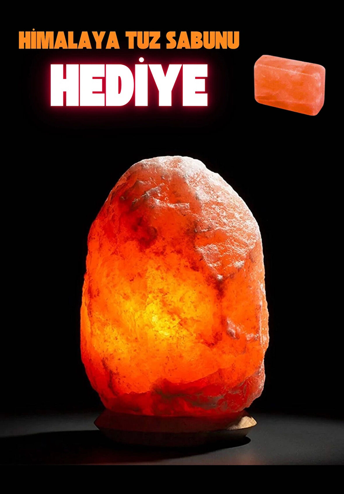 3-4KG Himalaya Kristal Kaya Tuzu Lambası 1.5M Kablolu açma-kapama düğmeli