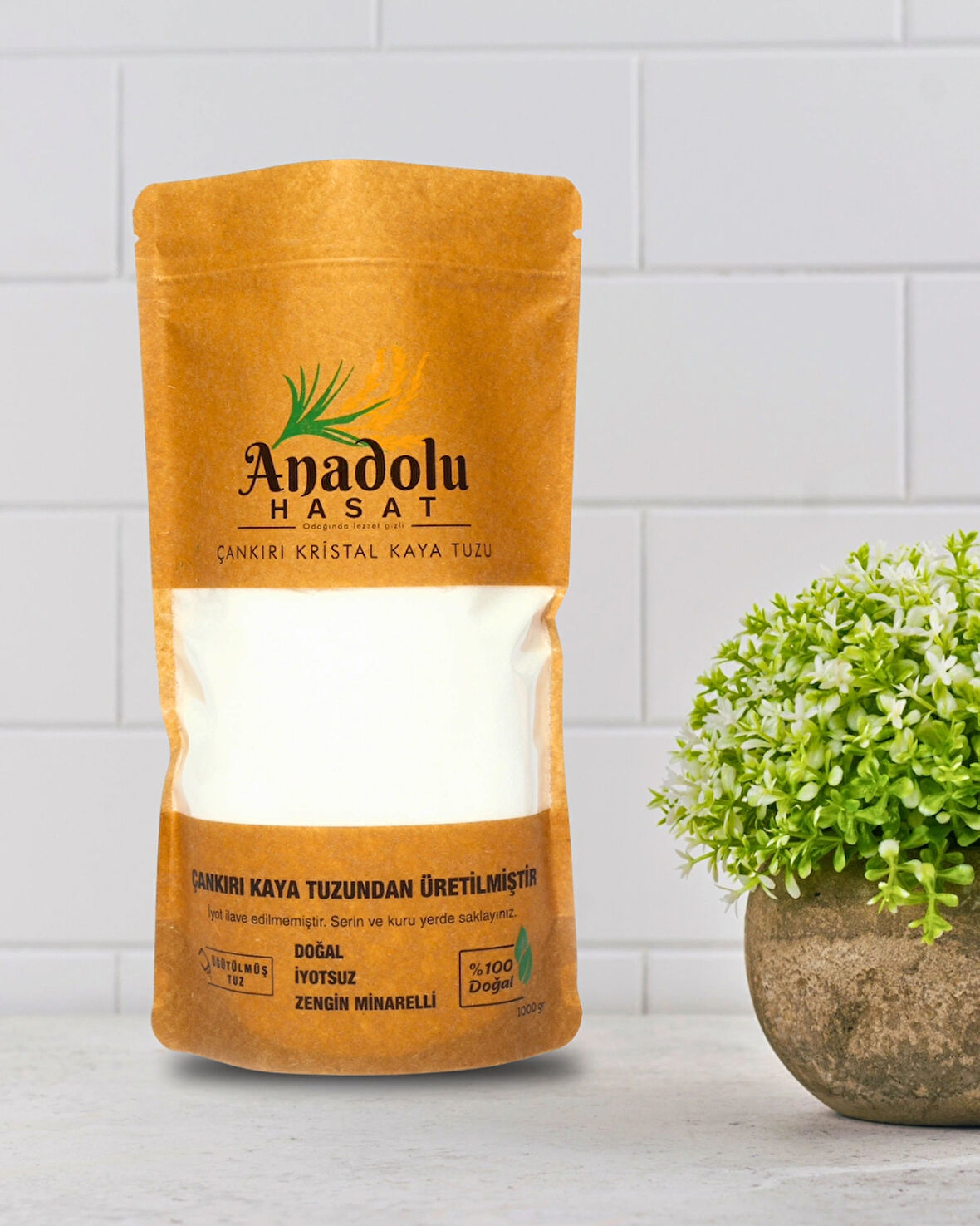 Çankırı Kristal Öğütülmüş Kaya Tuzu Doğal 1kg