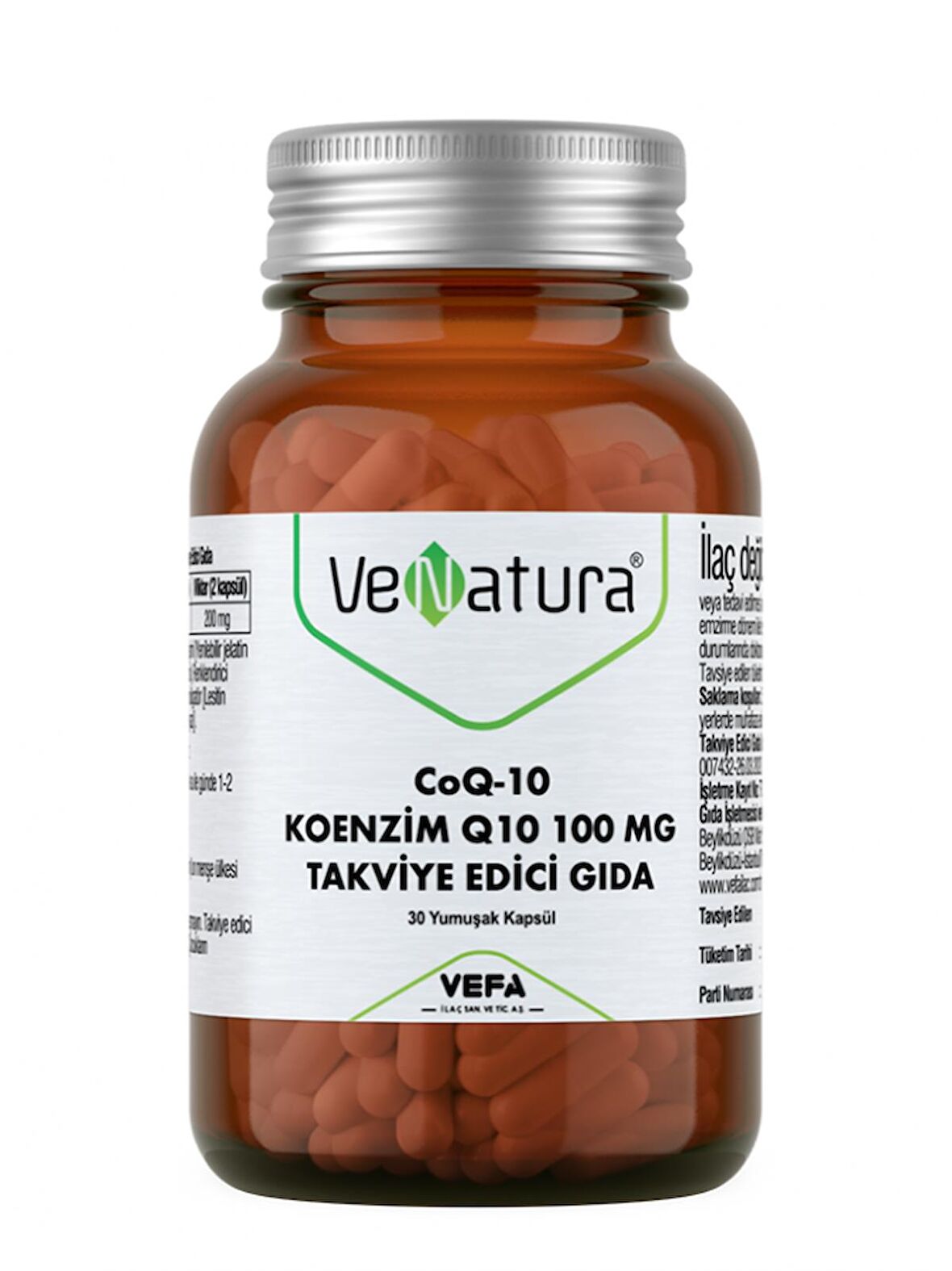 Venatura CoQ-10 Koenzim Q10 100 mg 30 Kapsül 