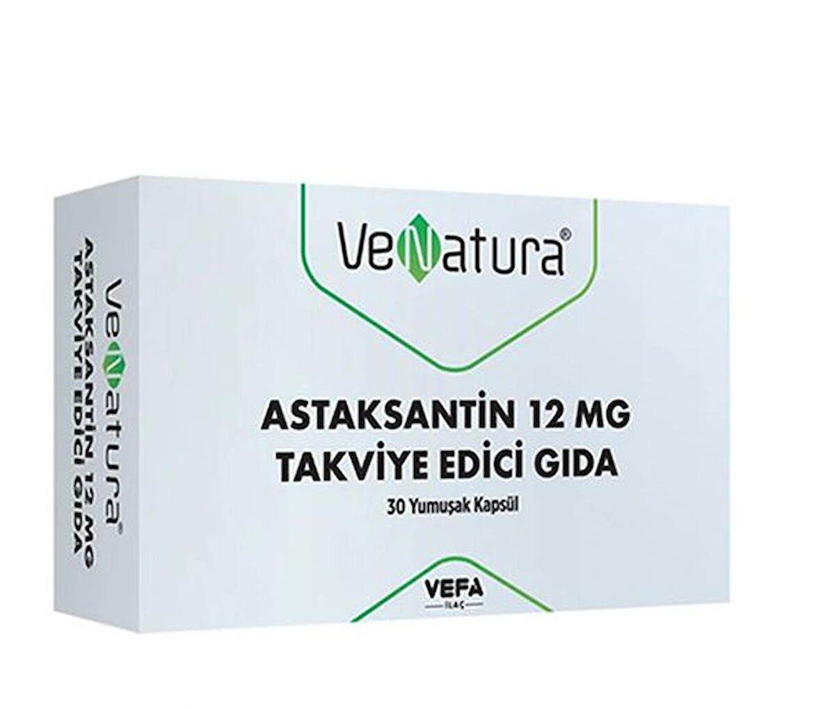 VeNatura Astaksantin Takviye Edici Gıda 30 Yumuşak Kapsül