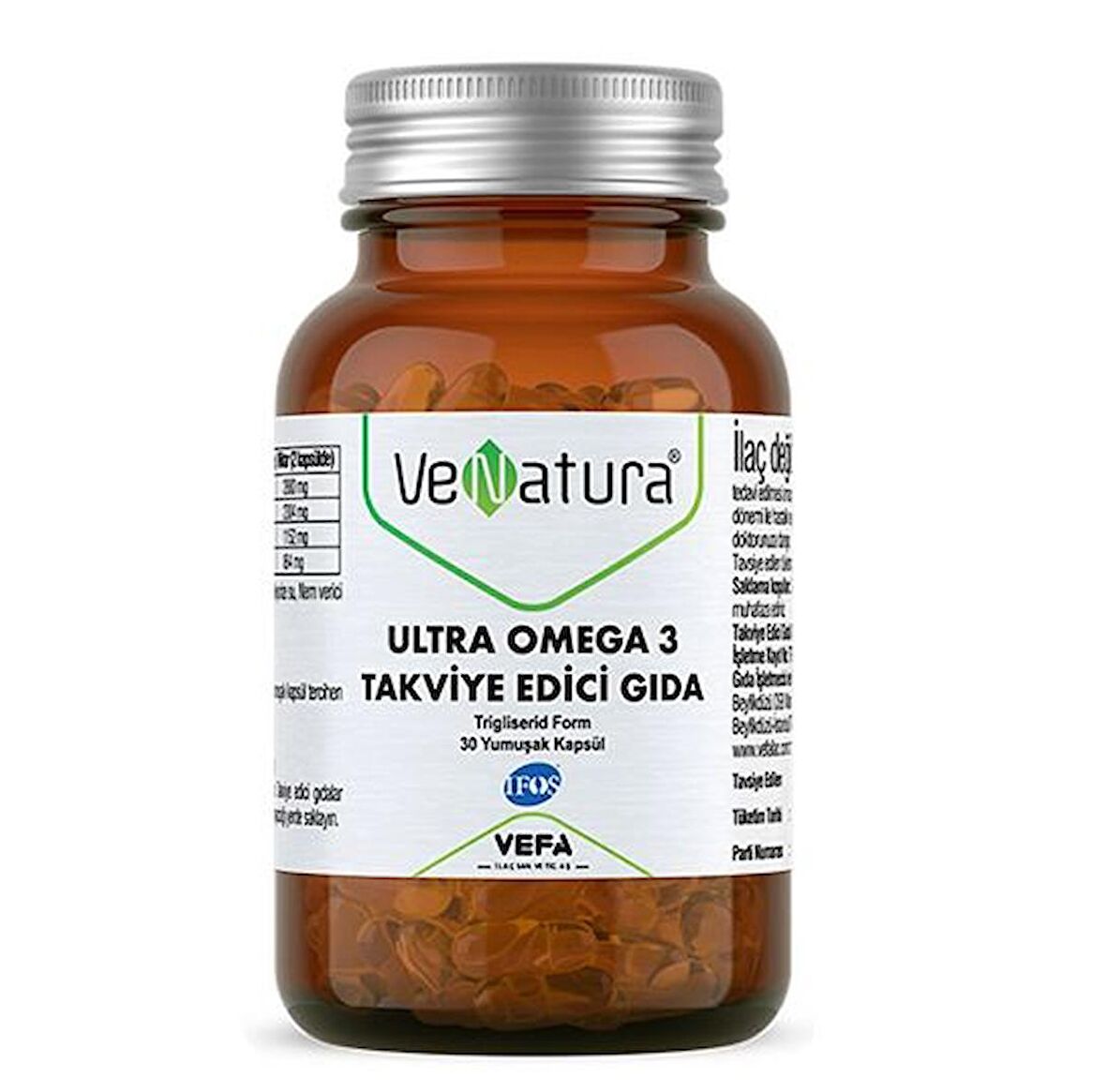 VeNatura Ultra Omega 3 Takviye Edici Gıda 30 Kapsül