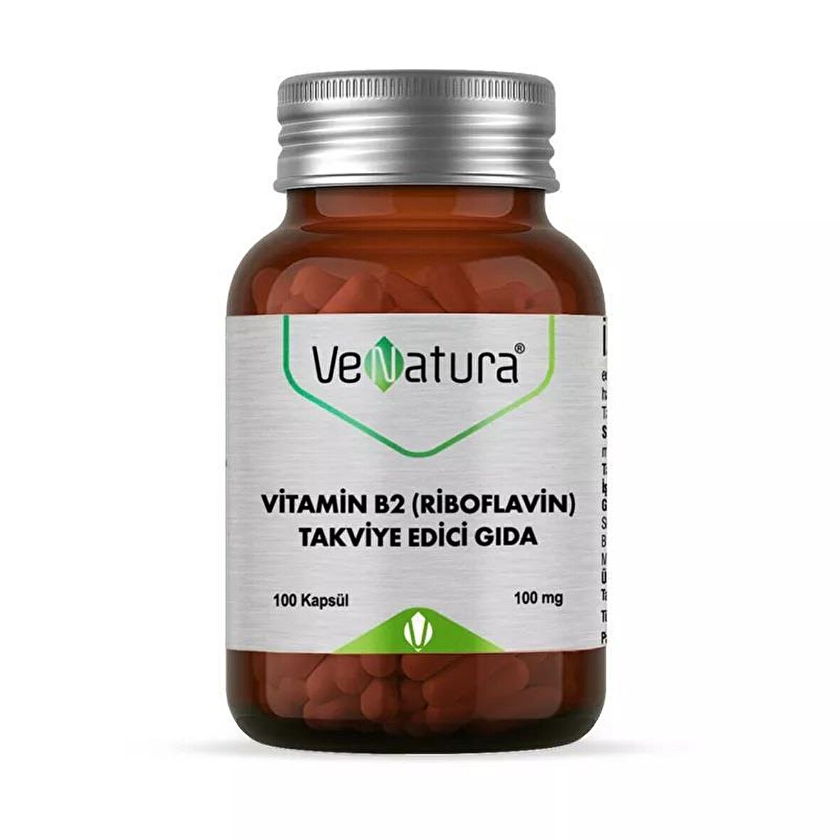 VeNatura Vitamin B2 (Riboflavin) 100 Kapsül