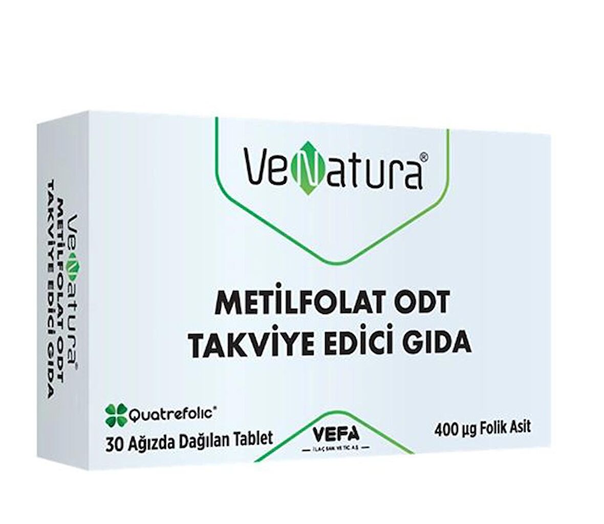 Venatura Metilfolat ODT 30 Ağızda Dağılan Tablet