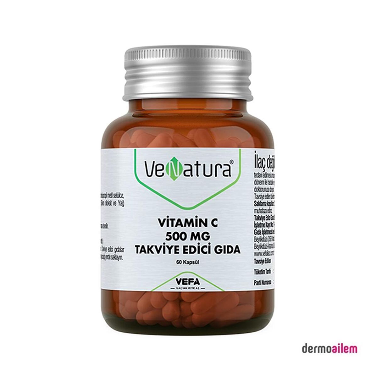 VeNatura Vitamin C 500 mg 60 Kapsül