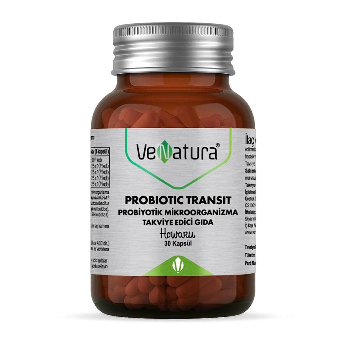 VeNatura Probiotic Transit Probiyotik Mikroorganizma 30 Kapsül