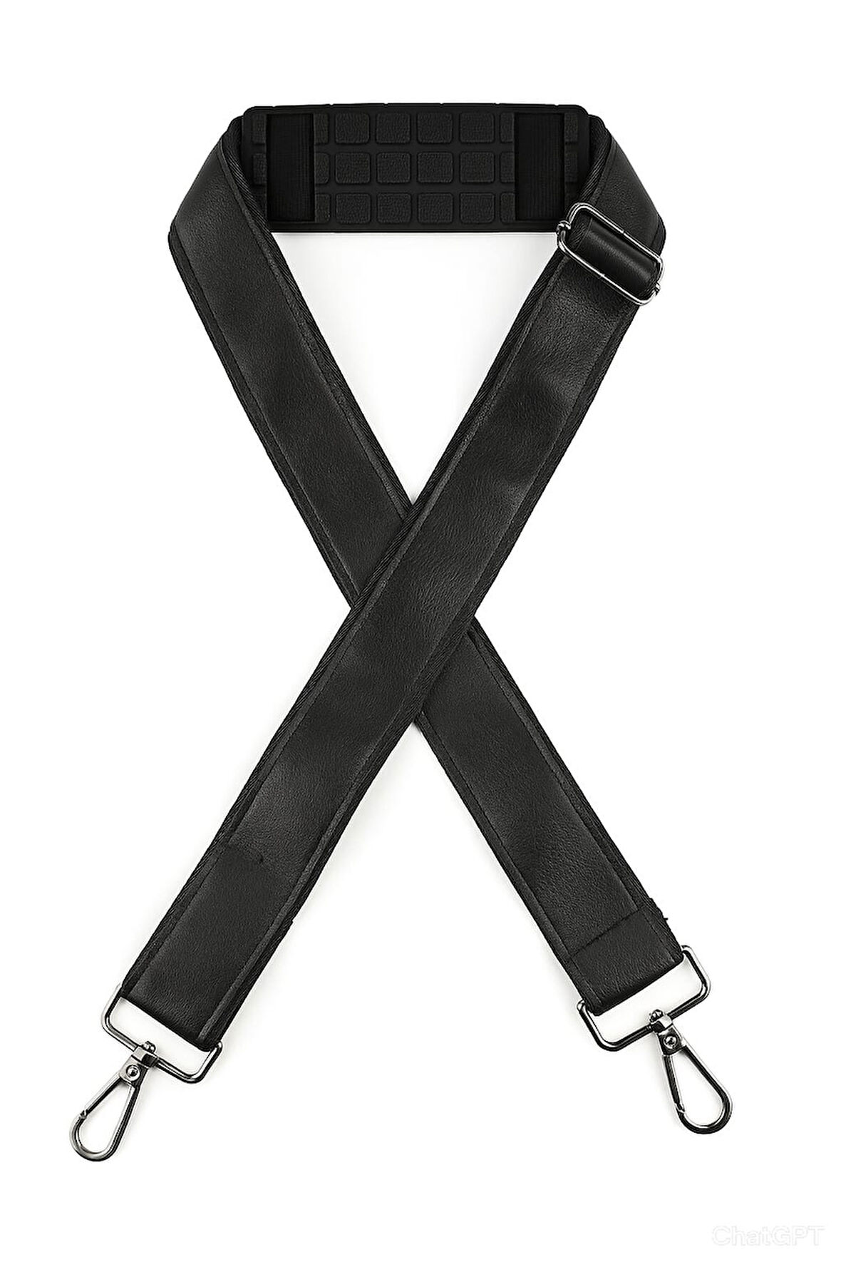 Deri Çanta Omuz Askısı Gri Metal Kancalı Ortopedik Destekli 8683255013975