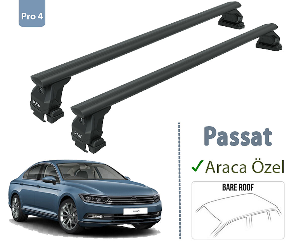 Volkswagen Passat B6 Ara Atkisi Tavan Sistemleri 2005-2011 Siyah Renk