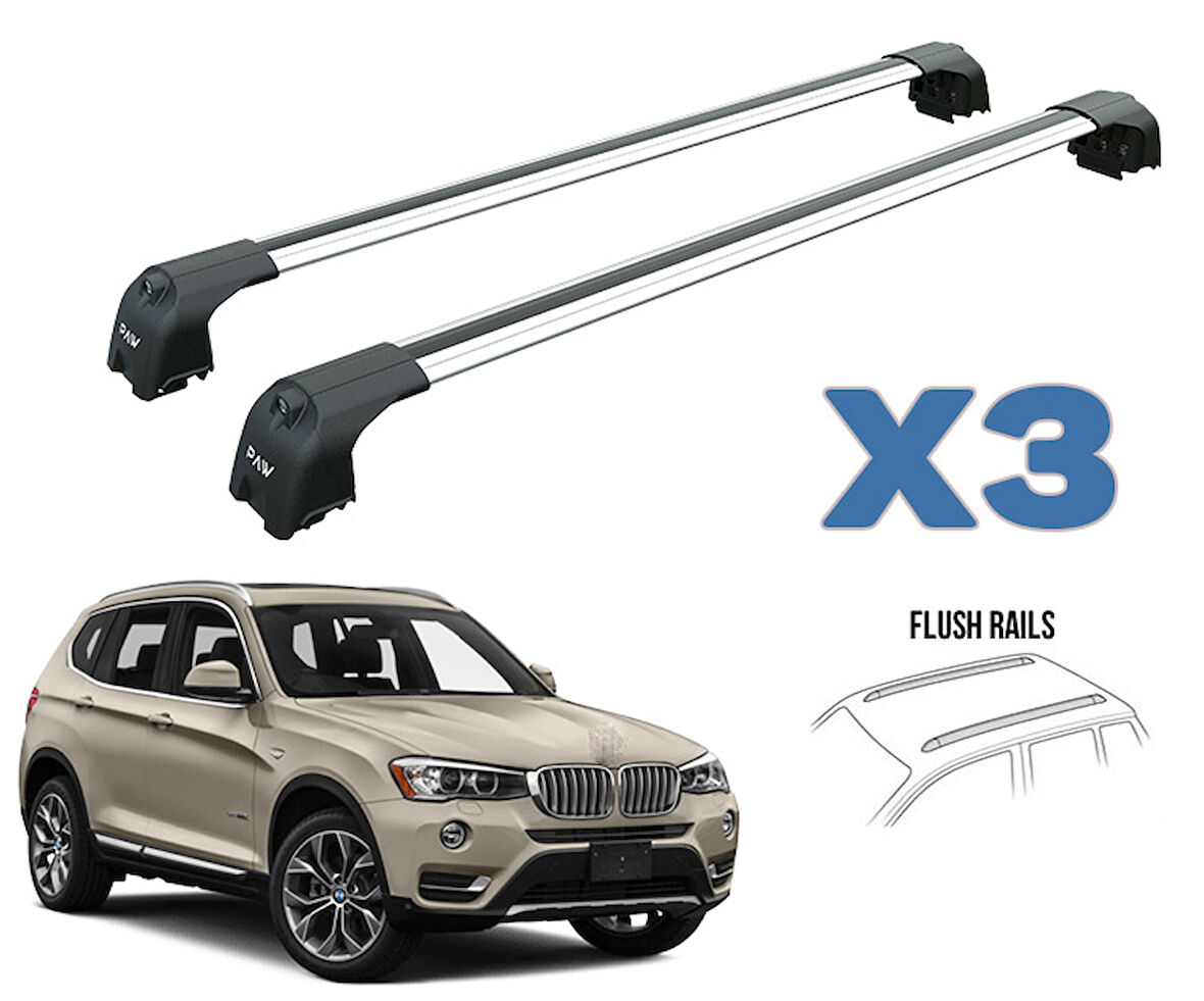 Bmw X3 F25 Portbagaj Taşıyıcı Ara Atkısı 2011-2018 Paw Pro 2 Gri