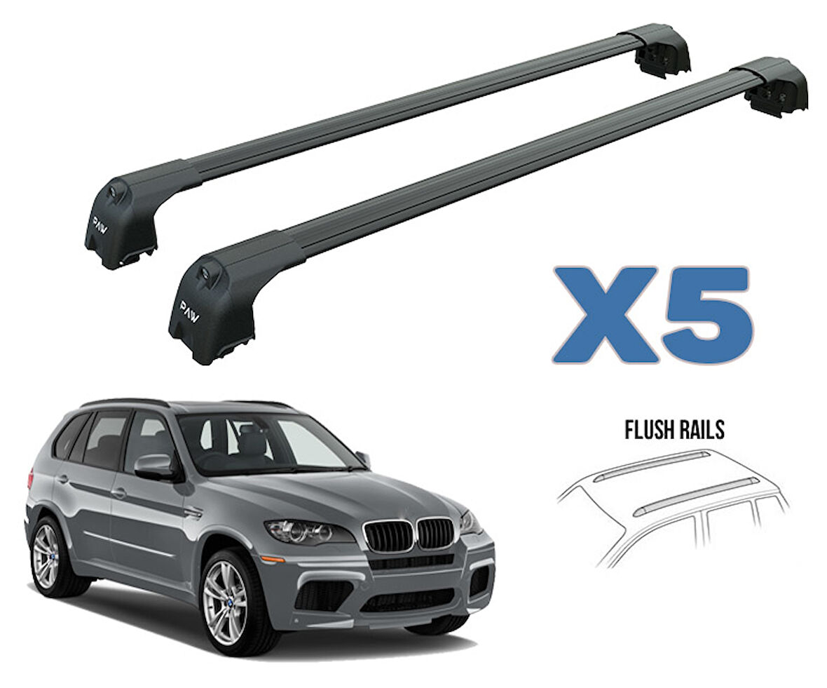 Bmw X5 E70 Portbagaj Taşıyıcı Ara Atkısı 2007-2014 Paw Pro 2 Siyah