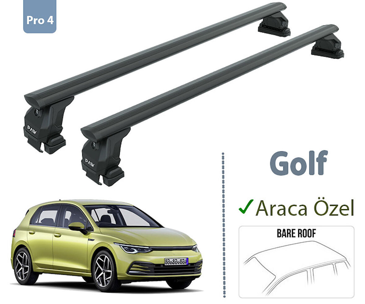 Volkswagen Golf 8 Ara Atkisi Tavan Sistemleri 2021-- Siyah Renk