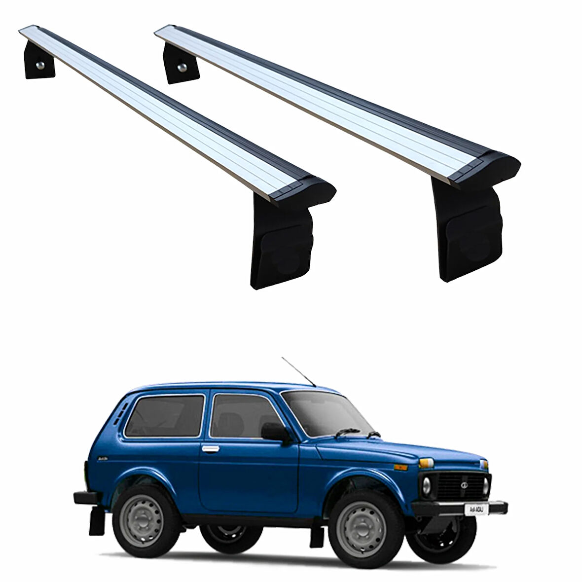 Lada Niva 1977 -2025 Yagmur Oluklu Üst Tavan Taşıyıcı Ara Atkısı Paw Gri