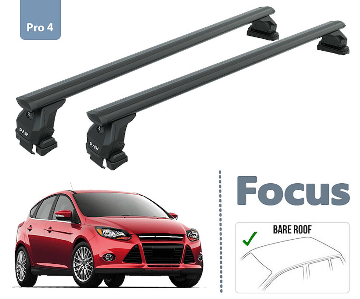 Ford Focus Oluksuz Ara Atkısı 2011-2015 Siyah Seri Pro 4