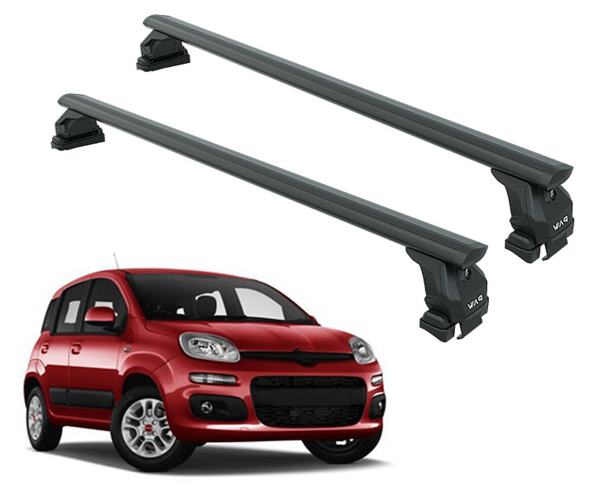 Fiat Panda 319 Portbagaj Tavan Taşıyıcı Bar 2013- Sonrasi Siyah