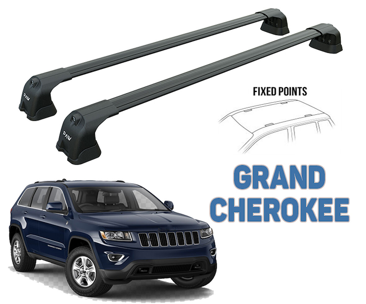 JEEP Grand Cherokee (Wk2) 2011-- Siyah Set Ara Atkısı Pro 2 Çadır Taşıyıcı
