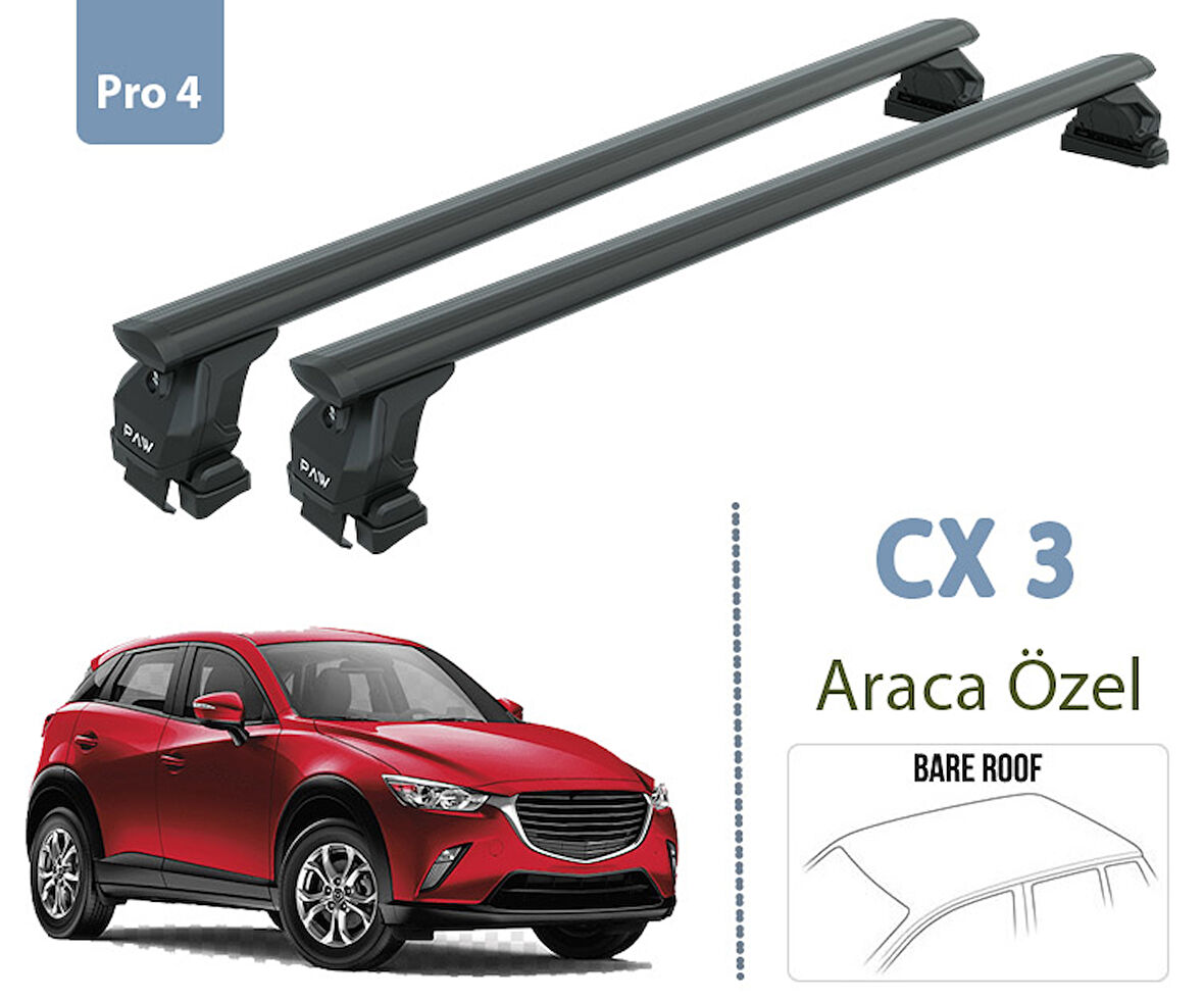 Mazda Cx-3 Dk Portbagaj Taşıyıcı Ara Atkısı 2013- Sonrası Siyah Set